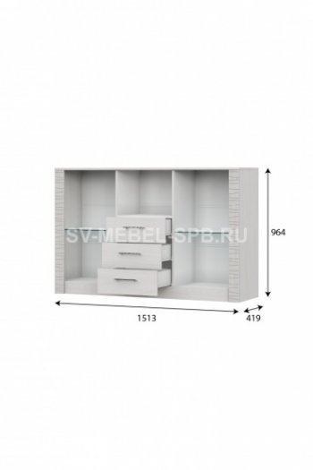 Комод-витрина Гамма 20 (sv) в Игарке - mebel154.com