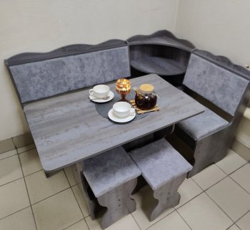 Кухонный уголок Миссия с полкой ткань в Игарке - mebel154.com