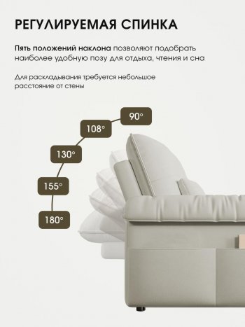 Кресло-кровать ЛУНО 105см в Игарке - mebel154.com