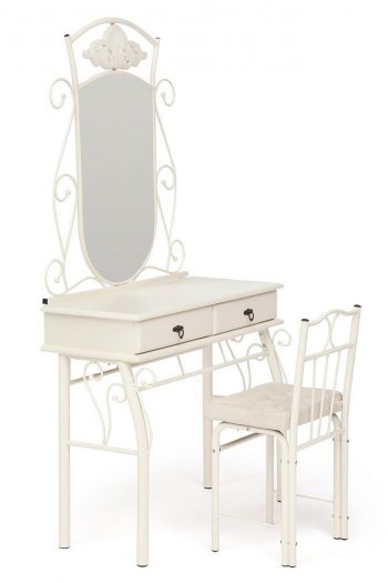 Столик туалетный CANZONA (столик/зеркало + стул) в Игарке - mebel154.com
