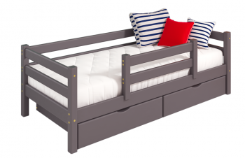 Кровать Соня с защитой по центру вариант 4 в Игарке - mebel154.com