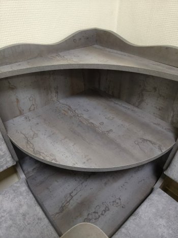 Кухонный уголок Миссия с полкой ткань в Игарке - mebel154.com