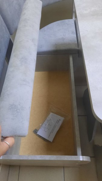 Кухонный уголок Миссия V велюр (цемент) в Игарке - mebel154.com