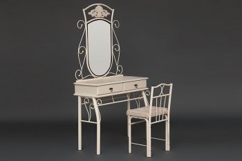 Столик туалетный CANZONA (столик/зеркало + стул) в Игарке - mebel154.com
