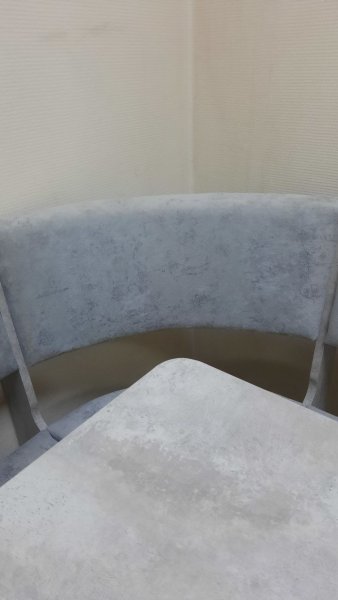 Кухонный уголок Миссия V велюр (цемент) в Игарке - mebel154.com