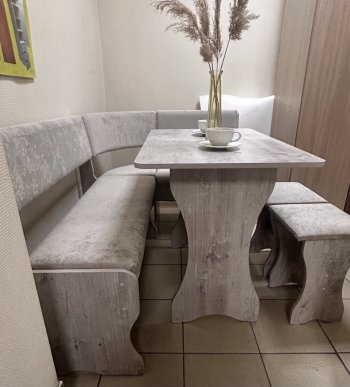 Кухонный уголок Миссия V ткань в Игарке - mebel154.com