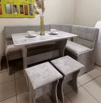 Кухонный уголок Миссия V ткань в Игарке - mebel154.com