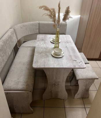 Кухонный уголок Миссия V ткань в Игарке - mebel154.com