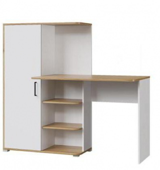 Стол со шкафом STIF белый(правый/левый) в Игарке - mebel154.com