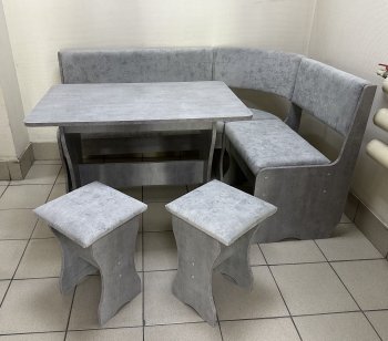 Кухонный уголок Миссия V велюр (сириус) в Игарке - mebel154.com