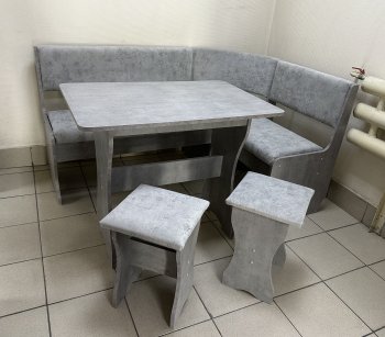 Кухонный уголок Миссия V велюр (сириус) в Игарке - mebel154.com