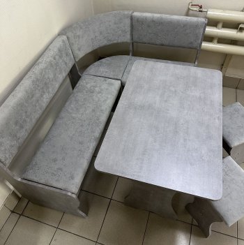 Кухонный уголок Миссия V велюр (сириус) в Игарке - mebel154.com