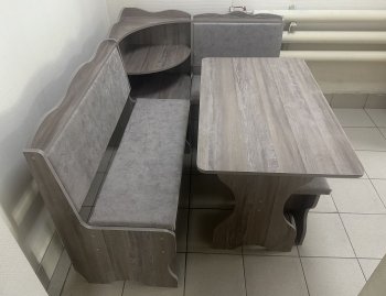 Кухонный уголок Миссия с полкой, ткань(локи) в Игарке - mebel154.com