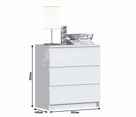 Кито СБ-2347/1 Комод белый в Игарке - mebel154.com