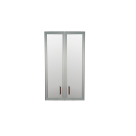 Комплект дверей Приоритет стекло в алюм. рамке К-981 (К-945, КФ-945) в Игарке - mebel154.com