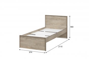Кровать 0.9м Этна в Игарке - mebel154.com