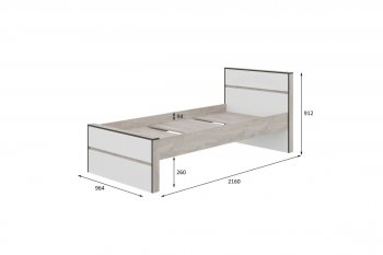 Кровать 0.9м Акита в Игарке - mebel154.com