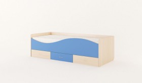 Кровать детская с ящиками Волна в Игарке - mebel154.com