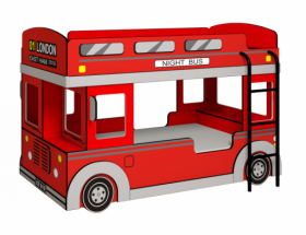 Кровать двухъярусная детская Автобус в Игарке - mebel154.com