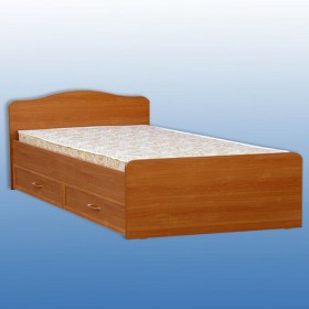 Кровать двуспальная с ящиками в Игарке - mebel154.com