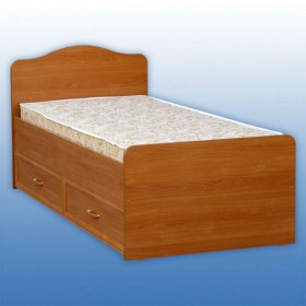 Кровать односпальная с ящиками в Игарке - mebel154.com