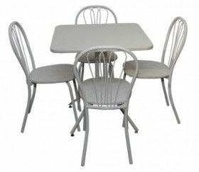 Набор стол пластиковый, 4 стула в Игарке - mebel154.com