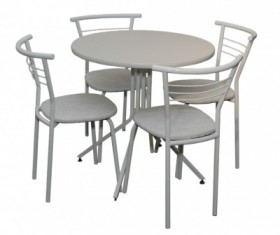 Набор стол пластиковый, 4 стула в Игарке - mebel154.com