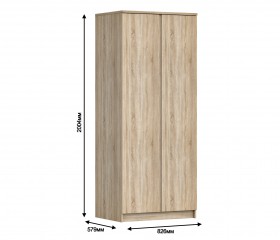 Шкаф 2-х дверный Кито СБ-2309 в Игарке - mebel154.com