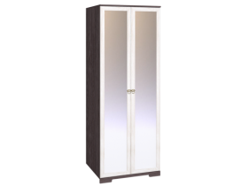 Шкаф для одежды 2-х дверный с зеркалом 12-2 Бриз в Игарке - mebel154.com