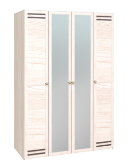 Шкаф для одежды 4-х дверный 555 Бриз в Игарке - mebel154.com