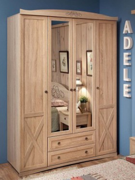 Шкаф для одежды 4-х дверный 9 Adele в Игарке - mebel154.com