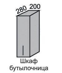 Шкаф верхний 720 ВШ 20 с дверцей Алеся Эконом в Игарке - mebel154.com