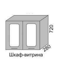 Шкаф верхний 720 ВШ 60В витрина Алеся Эконом в Игарке - mebel154.com