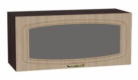 Шкаф верхний горизонтальный со стеклом Сити ШВГС 800 в Игарке - mebel154.com